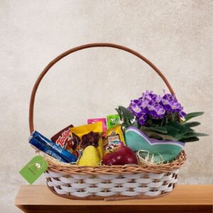 Cesta Café da Manhã Completo com Flores